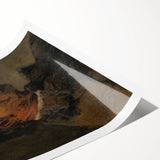 Romanticism Art: Older Man Profile by Mednyánszky Canvas Print