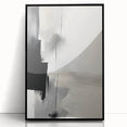 Acrylic Dining Room Artwork – Monochrome Abstract Canvas Print