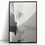 Acrylic Dining Room Artwork – Monochrome Abstract Canvas Print