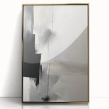 Acrylic Dining Room Artwork – Monochrome Abstract Canvas Print
