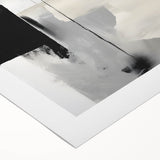 Acrylic Dining Room Artwork – Monochrome Abstract Canvas Print