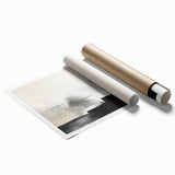 Acrylic Dining Room Artwork – Monochrome Abstract Canvas Print