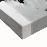 Acrylic Dining Room Artwork – Monochrome Abstract Canvas Print