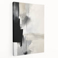 Acrylic Dining Room Artwork – Monochrome Abstract Canvas Print