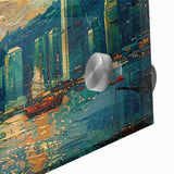 Sailing Cityscape Office Wall Art – Modern Corporate Decor