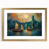 Sailing Cityscape Office Wall Art – Modern Corporate Decor