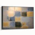 Abstract geometric framed canvas art showcasing a striking black design with sharp angles and lines, ideal for modern home decor. Side view highlights the sleek frame and textured pattern, enhancing contemporary interior aesthetics. Perfect for art enthusiasts seeking unique wall accents.