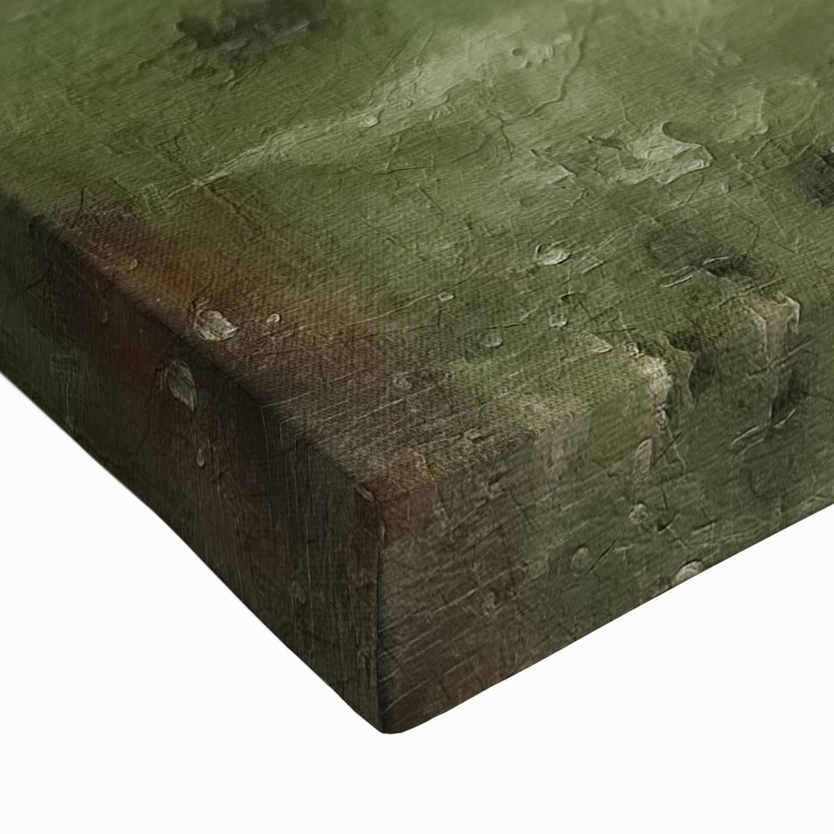 Abstract landscape wall art on stretched canvas showcasing vibrant colors and intricate textures, ideal for modern home decor. Perfect for adding a contemporary touch to any room.