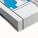 Chic Art Deco Wall Art - Two Fashionable Women in 1920s Balcony Scene