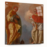Baroque Art Print - Angelic Figures in Flowing Robes