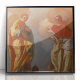 Baroque Art Print - Angelic Figures in Flowing Robes