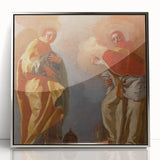 Baroque Art Print - Angelic Figures in Flowing Robes