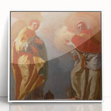 Baroque Art Print - Angelic Figures in Flowing Robes