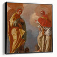 Baroque Art Print - Angelic Figures in Flowing Robes