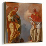 Baroque Art Print - Angelic Figures in Flowing Robes