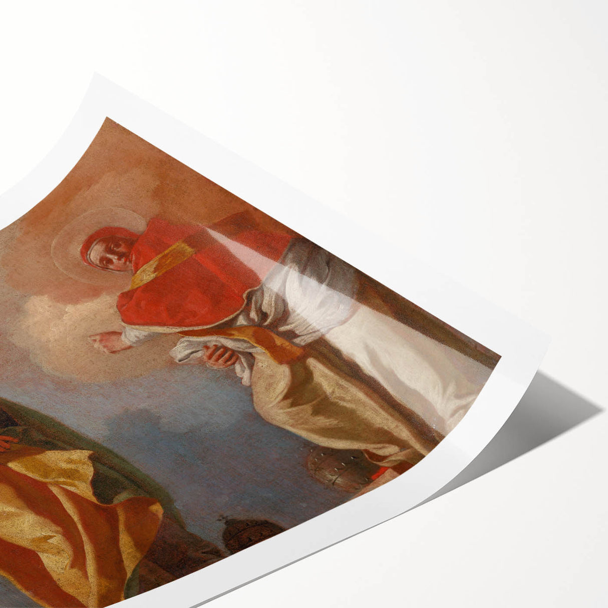 Baroque Art Print - Angelic Figures in Flowing Robes