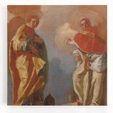 Baroque Art Print - Angelic Figures in Flowing Robes