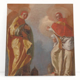 Baroque Art Print - Angelic Figures in Flowing Robes