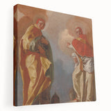 Baroque Art Print - Angelic Figures in Flowing Robes