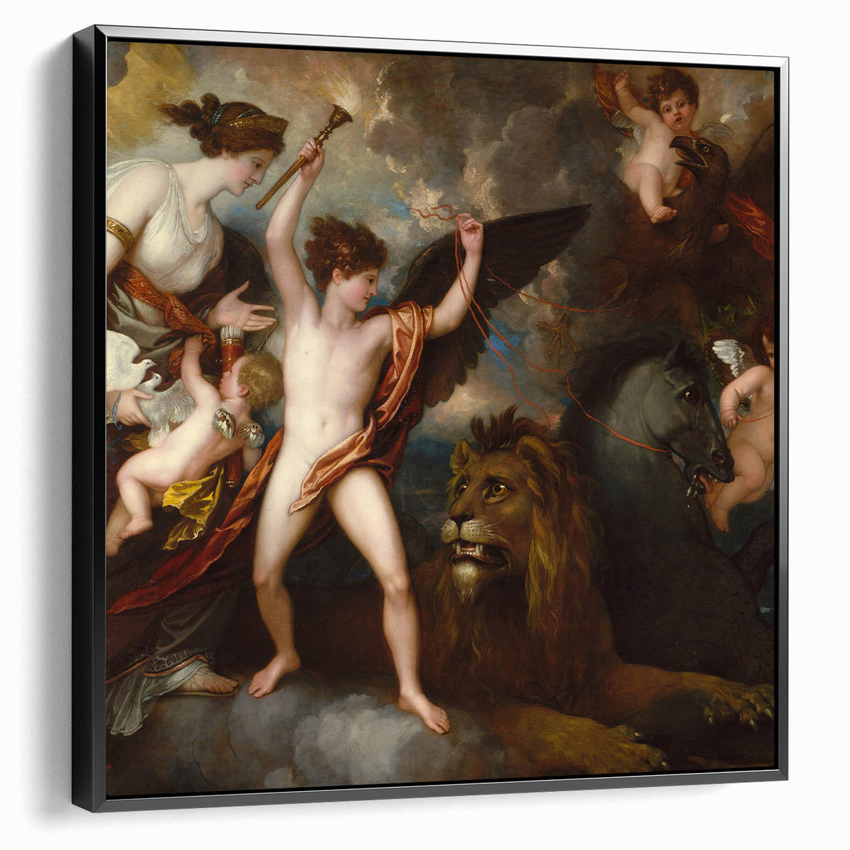 Neoclassical Art Print: The Power of Love by Benjamin West - Mythic Beauty