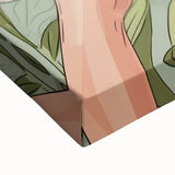 Large art featuring a black and white landscape painting on stretched canvas, suitable for bedroom wall decor.