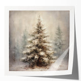 Festive Canvas Art- Pinecones and Berries Christmas Wall Art