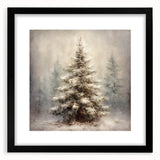 Festive Canvas Art- Pinecones and Berries Christmas Wall Art