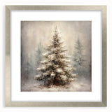 Festive Canvas Art- Pinecones and Berries Christmas Wall Art