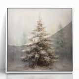 Festive Canvas Art- Pinecones and Berries Christmas Wall Art