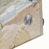 Impressionist Beach Scene - Monet's Camille in Trouville, Framed Print