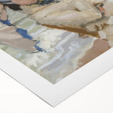 Impressionist Beach Scene - Monet's Camille in Trouville, Framed Print