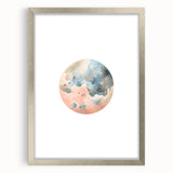 Kids Room Art Prints - Watercolor Earth Playroom Wall Decor