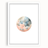 Kids Room Art Prints - Watercolor Earth Playroom Wall Decor