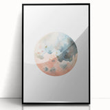 Kids Room Art Prints - Watercolor Earth Playroom Wall Decor