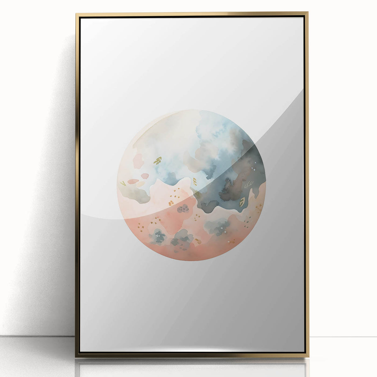 Kids Room Art Prints - Watercolor Earth Playroom Wall Decor