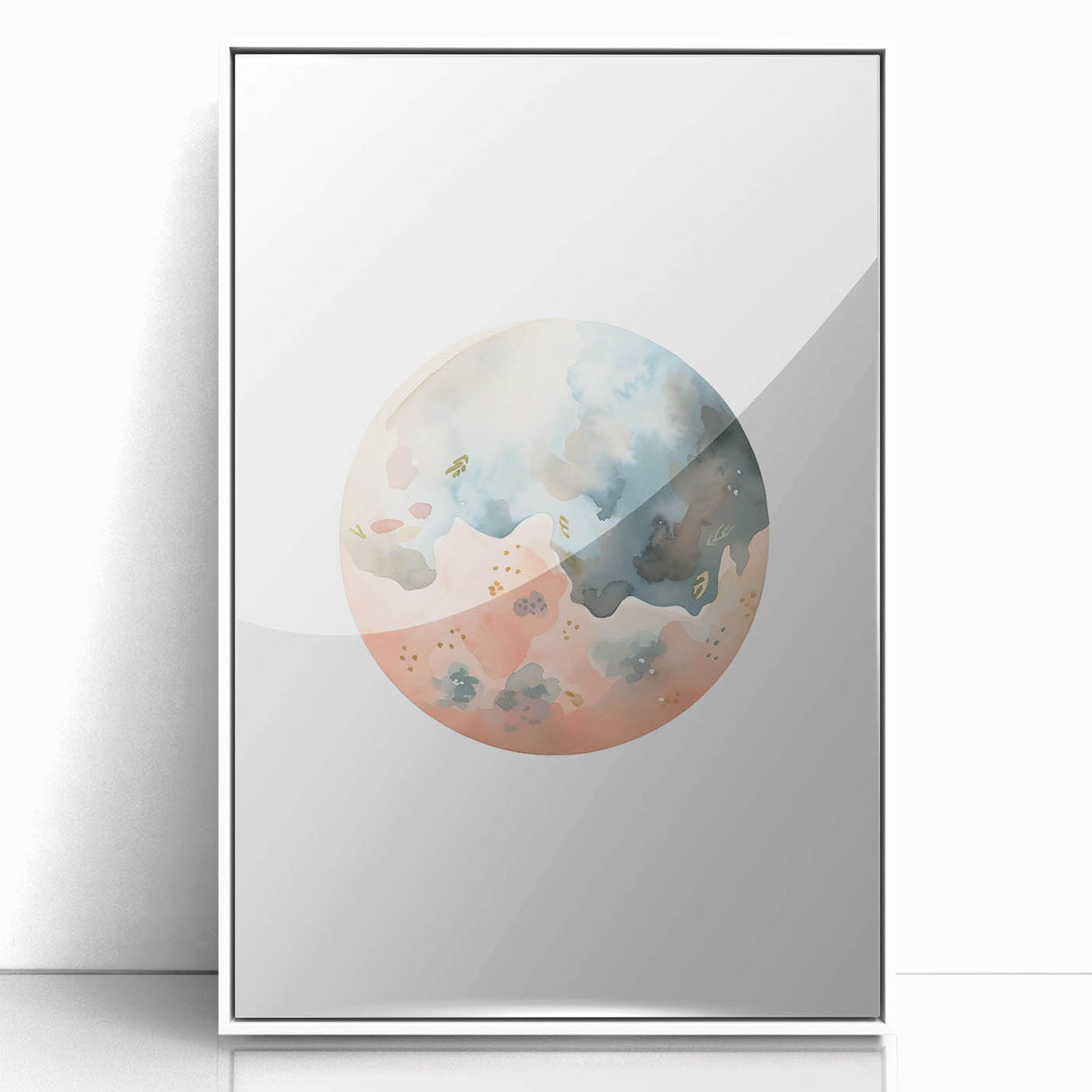 Kids Room Art Prints - Watercolor Earth Playroom Wall Decor