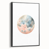 Kids Room Art Prints - Watercolor Earth Playroom Wall Decor