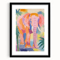 Acrylic Glass Art for Kids – Colorful Elephant Jungle Print
