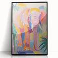 Acrylic Glass Art for Kids – Colorful Elephant Jungle Print