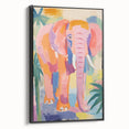 Acrylic Glass Art for Kids – Colorful Elephant Jungle Print