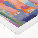 Acrylic Glass Art for Kids – Colorful Elephant Jungle Print