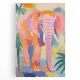 Acrylic Glass Art for Kids – Colorful Elephant Jungle Print