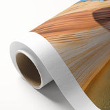 Stunning rolled canvas depicting a scenic landscape of vibrant canyons in warm earthy tones, perfect for home decor and nature enthusiasts, packaged securely.