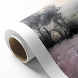 Serene landscape countryside wall art on rolled canvas, showcasing lush green fields under a bright blue sky, perfect for home decor and nature enthusiasts.