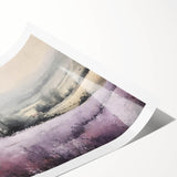 Rolled print of serene countryside landscape wall art, showcasing vibrant green fields under a clear blue sky, perfect for home decor.