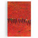 Vibrant landscape canvas print showcasing expansive green fields under a clear blue sky, ideal for home decor or office spaces, enhancing natural aesthetics.