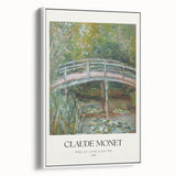 Framed canvas artwork depicting a serene landscape with vibrant colors, displayed from a side view showcasing its white frame and texture, ideal for home decor.