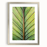 Textured abstract art print featuring close-up floral designs in soft gray and white, framed in silver.