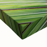 Large art featuring a close-up of a flower in black and white on stretched canvas, suitable for bedroom wall decor.