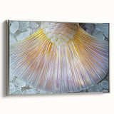 Framed canvas depicting a landscape scene in earthy tones, ideal for adding a vintage touch to living spaces.